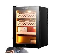 DARBCGH Humidor for sigari Elettrico Intelligente da 50 Litri: Ripiani Rimovibili in Cedro, Controllo della Temperatura e dell'umidità(A)