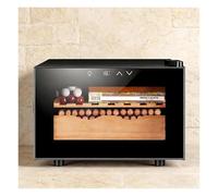 DARBCGH Mini refrigeratore for sigari e Vino - 25 Litri, Doppio Spazio di archiviazione, costruito for scrivania o Appartamento(A)