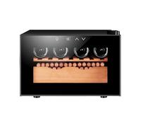 DARBCGH Mini refrigeratore for sigari e Vino - 25 Litri, Doppio Spazio di archiviazione, costruito for scrivania o Appartamento(B)