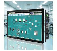 DARBCGH Panel PC industriale compatto da 18,5", computer integrato senza ventola, i7 Core, I/O ricco for il controllo dell'automazione