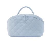 DARBCGH Petizione for donna, astuccio for cosmetici impermeabile, ampio e piatto, borsa da viaggio for il trucco(Blue)