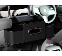 DARBCGH Portaoggetti salvaspazio sullo Schienale del Sedile dell'auto - 3 funzioni(Black)