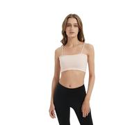 DARBCGH Reggiseno for L'Allattamento Senza Cuciture a Coste - Reggiseno da Notte for la maternità Senza Ferretto con Spalline Regolabili e Scollo a V for supportare L'Allattamento(Pink)