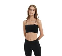 DARBCGH Reggiseno for L'Allattamento Senza Cuciture a Coste - Reggiseno da Notte for la maternità Senza Ferretto con Spalline Regolabili e Scollo a V for supportare L'Allattamento(Black)