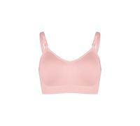DARBCGH Seamless Wireless Bra for Women - Medium Support with Removable Cups, Adjustable Straps for Everyday Comfort(Rose Water,30F)