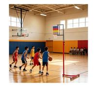 DARBCGH Strumento di misurazione del Salto Verticale, Altezza Regolabile da 1,7 m a 3,6 m, Tester di Salto in Acciaio e ABS con Cavo di ripristino for Prestazioni atletiche(3.6M)