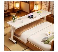 DARBCGH Tavolino servitore mobile in legno di alta qualità, comodino scorrevole con freni, altezza personalizzabile 47,24''x15,75''x26,77''