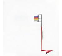 DARBCGH Tester di Salto Verticale, Dispositivo di Misurazione del Salto Ad Altezza Regolabile con Cavo di Reset, Allenatore in Piedi in Acciaio da 1,7-3,6 M for Pallacanestro E Pallavolo(2.8M)