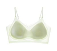 DARBCGH Women Seamless Ultra Thin Ice Silk Lifting Bras Full Coverage Comfort Bra Plus Size Lightly Sports Wireless(Green,Medium)