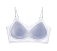 DARBCGH Women Seamless Ultra Thin Ice Silk Lifting Bras Full Coverage Comfort Bra Plus Size Lightly Sports Wireless(Light Blue,Large)
