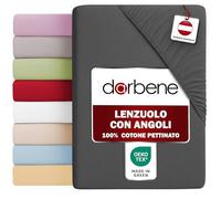 DarBene Lenzuolo con angoli, 1x Antracite, 180x200x30cm