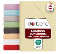 DarBene Lenzuolo con angoli, 1x Avorio, 70x140x18cm