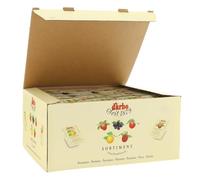 Darbo, Confetture Spalmabili Assortite, Mix di Marmellata al Lampone, Fragola, Albicocca, Ciliegia e Mirtillo Nero, Confezione da 100 Confetture da 25 g, 20 Porzioni per Gusto, Formato Convenienza