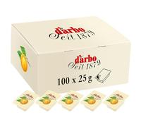 Darbo, Crema di Albicocca da Spalmare, Marmellata Monoporzione con Frutta di Alta Qualità, Ideale per Colazione e Buffet, Formato Convenienza, Confezione da 100 Confetture da 25 g