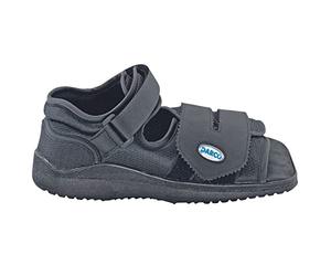 DARCO MedSurg - Scarpa terapeutica post-operatoria con sistema sanitario, stabilizzatore post-operatorio, per alleviare la pressione, per piede destro o sinistro, colore nero, Nero , Medium Medium