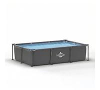 Dardaruga PISCINA Fuori Terra 260 x 160 x 65 cm, Mod. MAYA, Brand e Assistenza ITALIA, Materiali PREMIUM, Liner Multistrato, Elegante, ANTRACITE