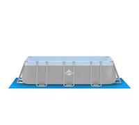 DARDARUGA Telo Base Piscina Fuori Terra, 400 x 200 cm, Fondo per Piscina Resistente a Raggiu UV e Abrasione, Protegge Il Fondo