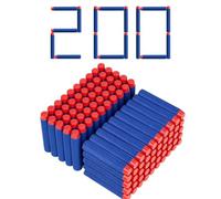 Dardi Proiettili, 200 Pezzi Proiettili per Pistole Giocattolo 7,2 cm | Ricariche di Dardi in Schiuma, Compatibili con le Pistole Giocattolo Nerf N-Strike Elite Series per Bambini (Blu)