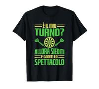 Dardo È Il Mio Turno Freccetta Divertente Darts Maglietta