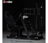 Dardoo F1 Alluminio Racing Sim Cockpit con Supporto Per Monitor Triplo E Sedile
