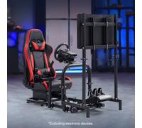 Dardoo G29 Racing Sim Cockpit Con Sedile E Supporto TV Adatto A Logitech Fanatec