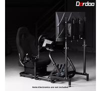 Dardoo Race Simulator Cockpit-Frame Mit Sitz Und TV-Stander Fit Logitech G920
