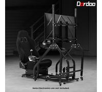 Dardoo Racing Simulator Cockpit Con Sedile E Supporto TV Adatto A Logitech G920