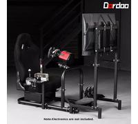 Dardoo Racing Simulator Cockpit Con Sedile E TV Stand Fit Per Logitech G920 G29