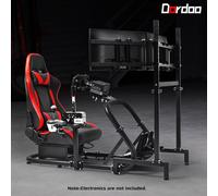 Dardoo Racing Simulator Cockpit con Triple Monitor Stand Fit Logitech G920 G923