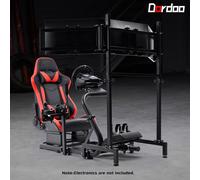 Dardoo Racing Simulator Cockpit con Triple Monitor Stand Fit Logitech G923 G29