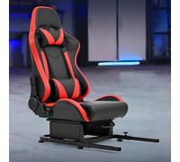 Dardoo Racing Simulator Cockpit Frame Con Bulloni E Sedile Rosso Regolabile