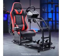 Dardoo Simulatore Di Corsa Supporto Ruota Premium Cockpit Con Sedile Rosso Per