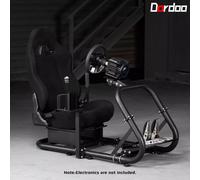 Dardoo Soporte De Sim De Carreras Con Asiento Negro, Compatible Con Logitech G29