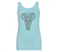 Dare 2b - Canottiera Lifestyle, da Donna, Motivo: Elefante, Donna, DWT448 1J916L, Blu Aruba, FR : XL (Taille Fabricant : 16)