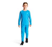 Dare 2b Elate Lightweight Fast Wicking & Quick Drying Performance Ski & Snowboard Active Outdoor Base Layer Set with Anti-Bacterial Odour Control Treatment, Intimo Bambino, Atlantic, 15-16