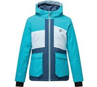 Dare 2b Esteem Waterproof Breathable Adjustable Cuffs Reflective Detail Jacket, Giacche Bambino, Ceramica/Bianco, 7-8