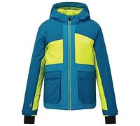 Dare 2b Esteem Waterproof Breathable Adjustable Cuffs Reflective Detail Jacket, Giacche Bambino, Petrolblu/Lime, 11-12