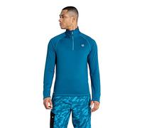 Dare 2b Fuse Up II Core Stretch, Leggero, ad Asciugatura Rapida, Mezza Cerniera Mento Interno Stretchetch, Gulfstream, L Uomo