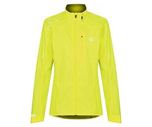 Dare 2b - Giacca impermeabile da donna, con cuciture nastrate e tasche con cerniera, riflettente, impermeabile, Donna, Giacche con rivestimento Impermeabile, DWW456, Giallo fluo., 10