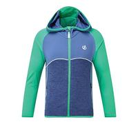 Dare 2b Hasty Core Stretch Lightweight Warm Backed Quick Drying Full Zip Jacket, Strato Intermedio Bambino, VividGreen/Denim Scuro, 3-4