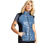 Dare 2b Hybrd VST - Piumino Senza Maniche da Donna Airwise Wool Hybrid, Donna, DWN349 9XP18L, Meteor/Black, FR : 2XL (Taille Fabricant : 18)