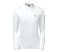 Dare 2B Lowline II Sous-couche Technique Légère avec Propriété De Séchage Rapide Et 1/2 Zip D'ouverture, Pile Uomo Donna, Bianco, FR : 2XL (Taille Fabricant : 18)