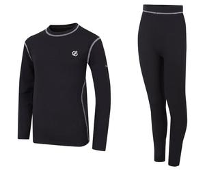 DARE 2B Pow Ii Baselayer Set - Bambino - Nero - Taglia 11/12 anni- modello 2027