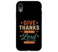Dare grazie al Signore Salmo 107 1 - Vintage Christian Custodia per iPhone XR