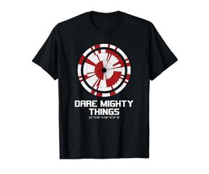 Dare Mighty Things Perseveranza Mars Rover Landing Pattern Maglietta