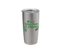 Dare piselli un cambiamento verde pisello illustrazione Bicchiere termico in acciaio inox doppia parete