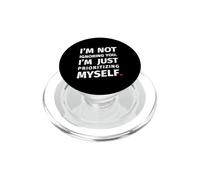 "Dare priorità a me stesso" divertente dire merchandising PopSockets PopGrip per MagSafe