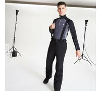 Dare2b Achieve II Uomo Nero Sci Salopette Pantaloni Bretelle Gamba Corta 20K 4XL