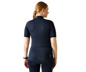 Dare2b Pedal To Short Sleeve Jersey Blu 36 Donna Navy