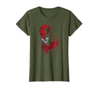 Daredevil Red Drip Portrait Maglietta, Donna, Oliva, XXL